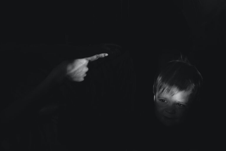 child in the dark