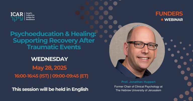 Webinars For Funders: Psychoeducation and HealingโSupporting Recovery After Traumatic Events