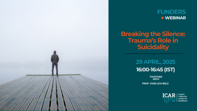 Webinar for Funders: Breaking the Silence: Traumaโs Role in Suicidality