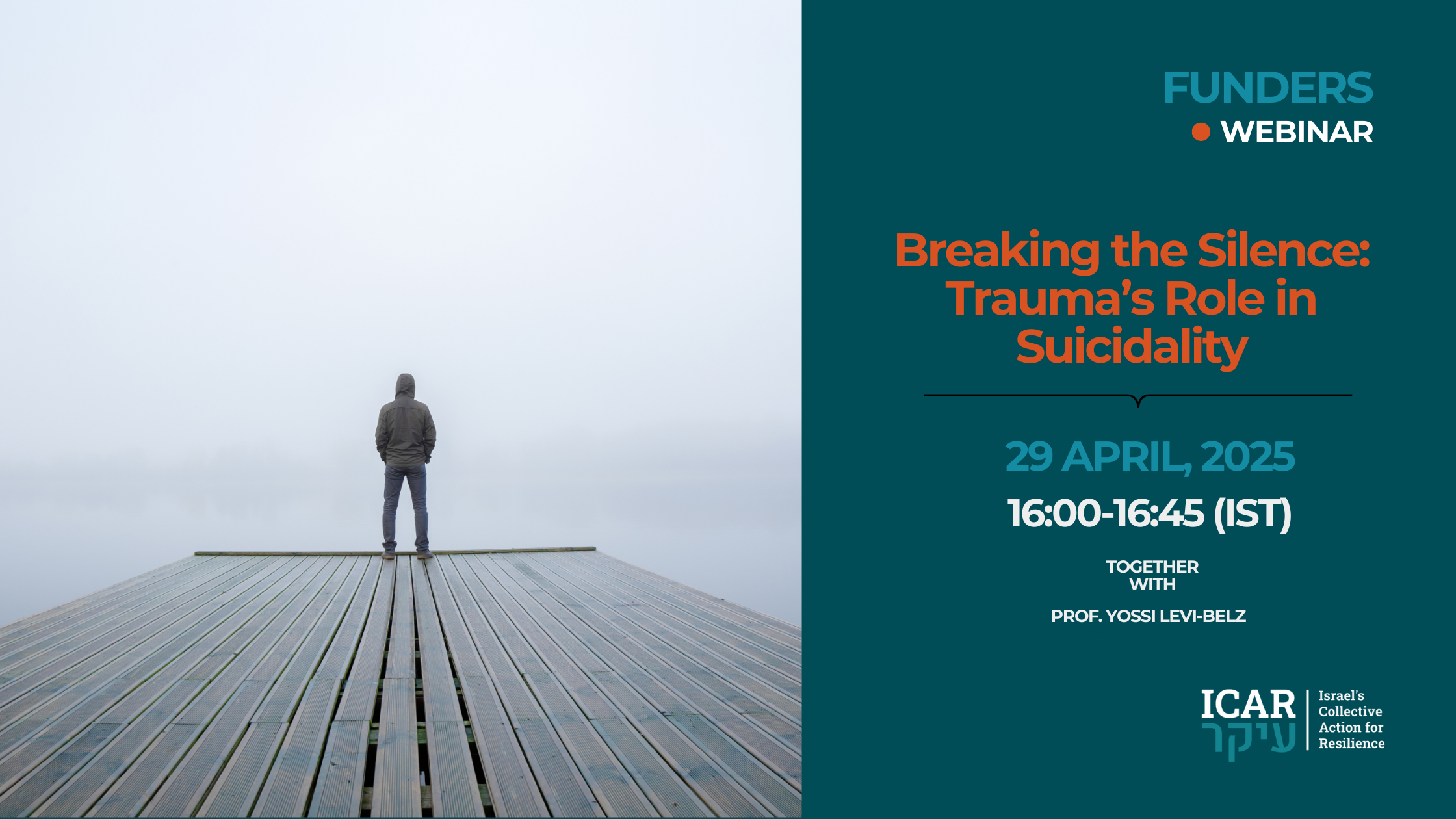 Webinar for Funders: Breaking the Silence: Trauma’s Role in Suicidality